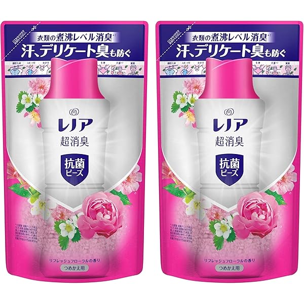 Amazon | レノア 超消臭+ 抗菌ビーズ リフレッシュフローラル